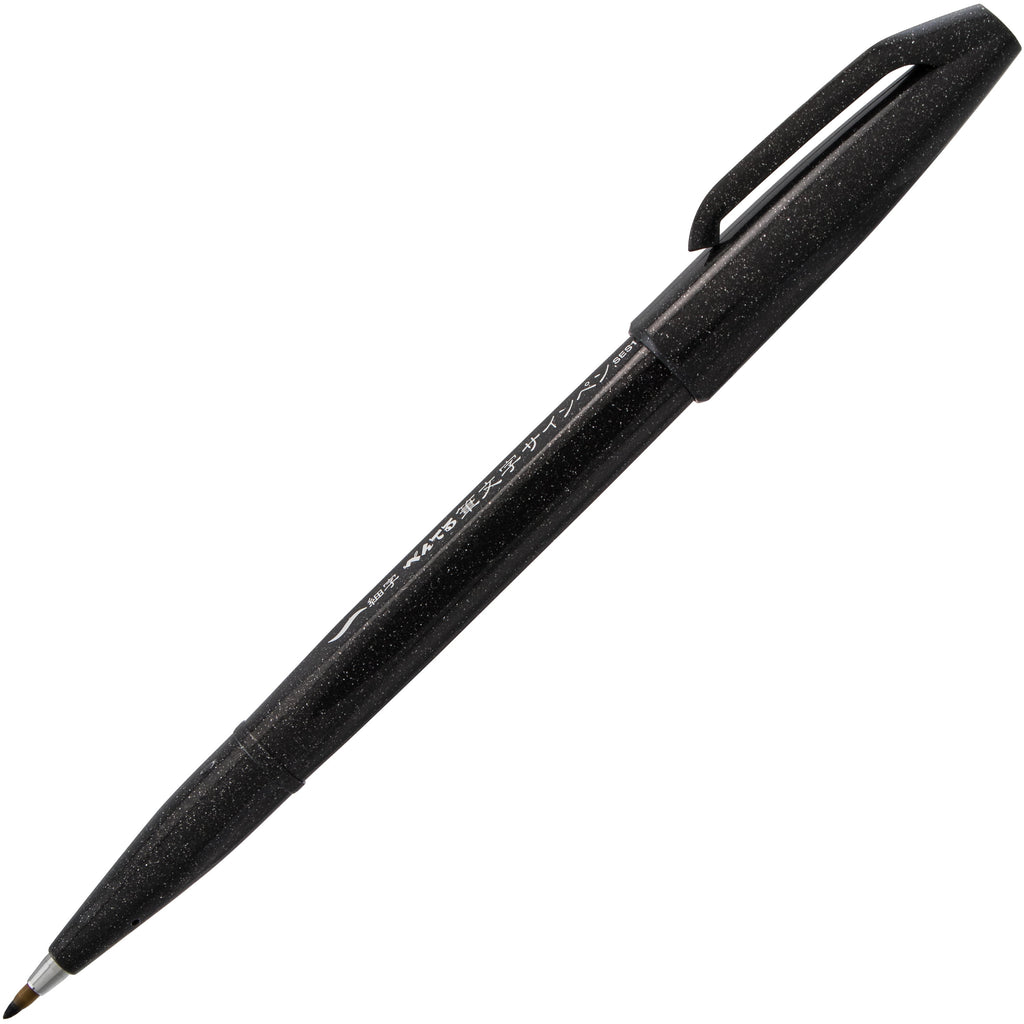 Pentel Sign Pen, Brush-Tip, Black