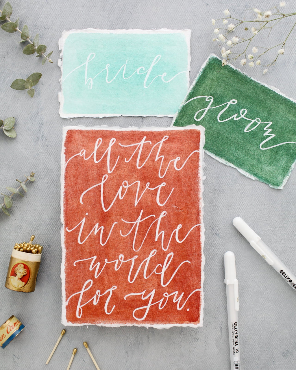 Sakura Gelly Roll White Gel Pens – 3 Count, Fine, Medium & Bold Tips, Opaque Ink