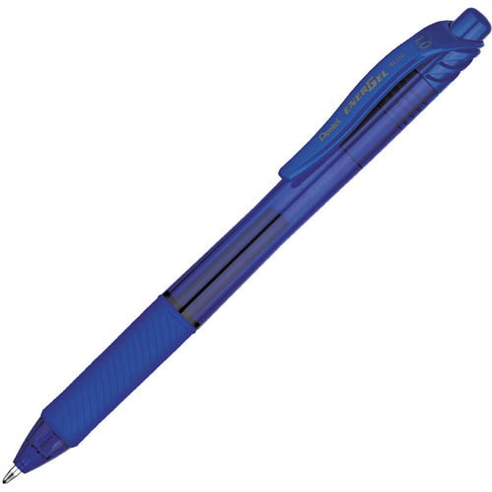 Pentel EnerGel X Retractable Roller Gel Pen, Blue Ink, Bold