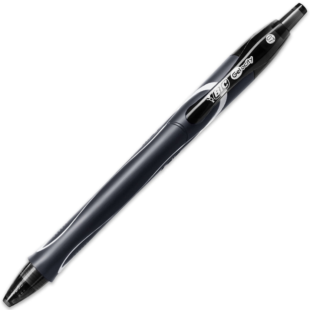 BIC Gel-ocity Quick Dry Gel Ink Rollerball Pens - 0.7mm Nib - Black, Blue, and Seagreen