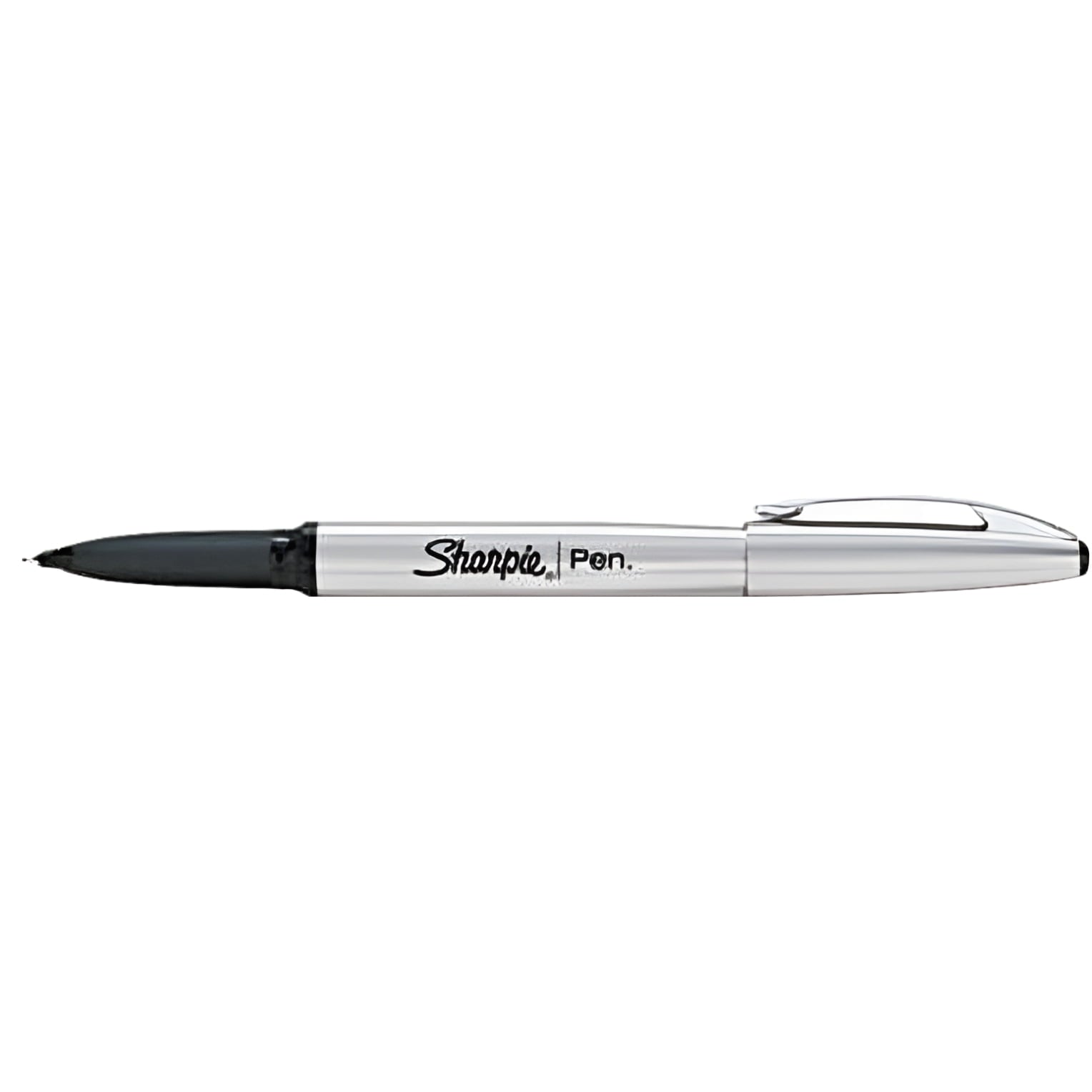 Sharpie® Stainless Steel Refillable Pen, Fine Point, Stainless Steel Barrel, Black Ink