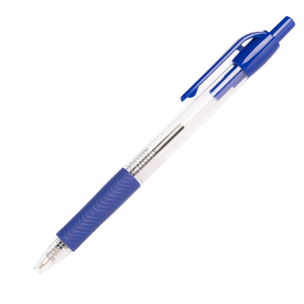 Simply Genius 20 Retractable Ballpoint Pens, Blue or Black Ink Medium Point