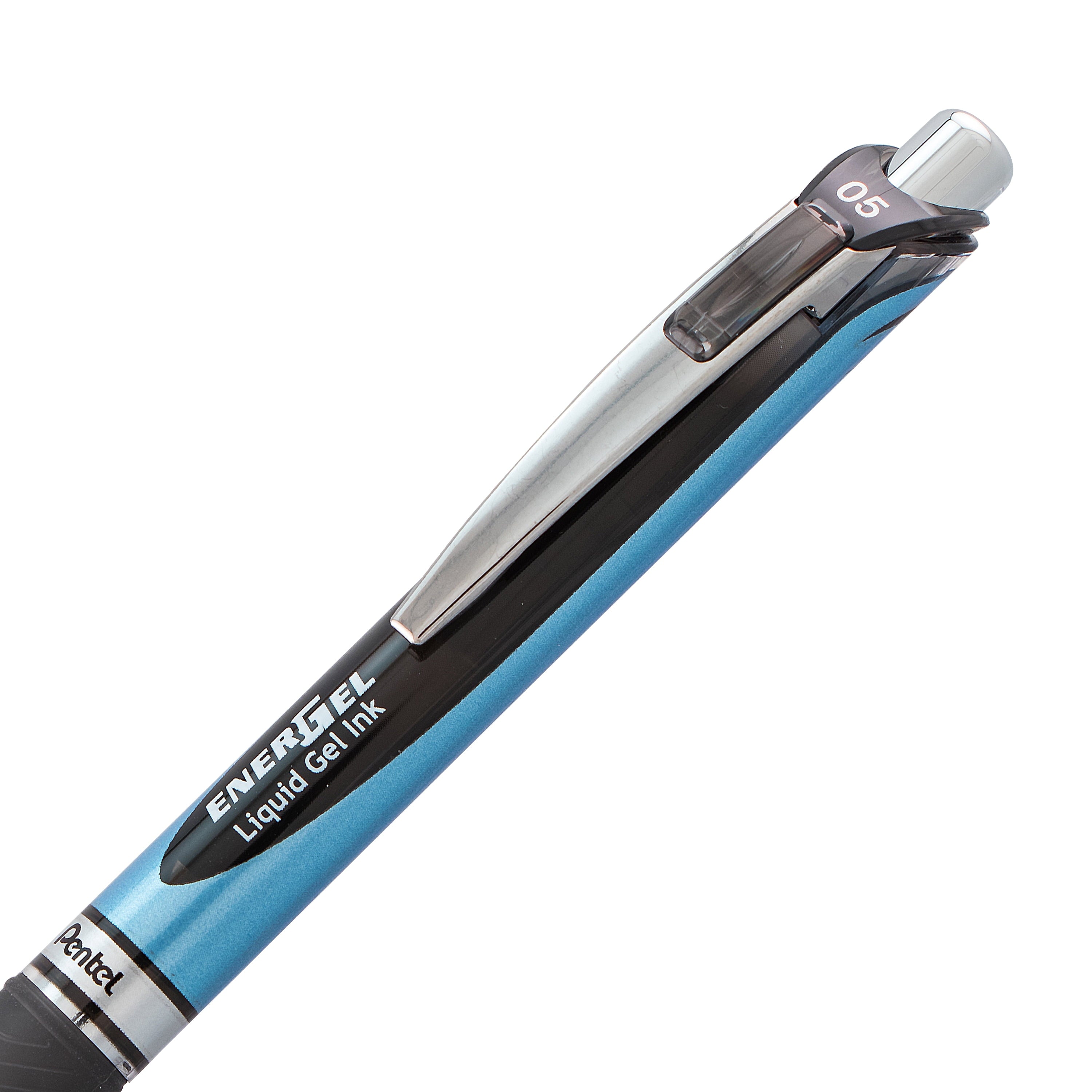 Pentel EnerGel RTX Retractable Liquid Gel Pen, (0.5mm) Needle Tip, Fine Line, Black Ink