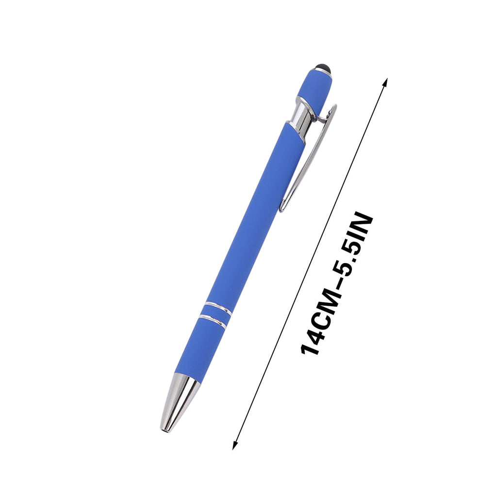 Harlier 2 in 1 Ballpoint Pen with Stylus Tip, Retractable Ballpoint Pen 1.0mm Medium Point Pen, Black Ink Writing Pen Multifunction Metal Stylus Pen for Touch Screens