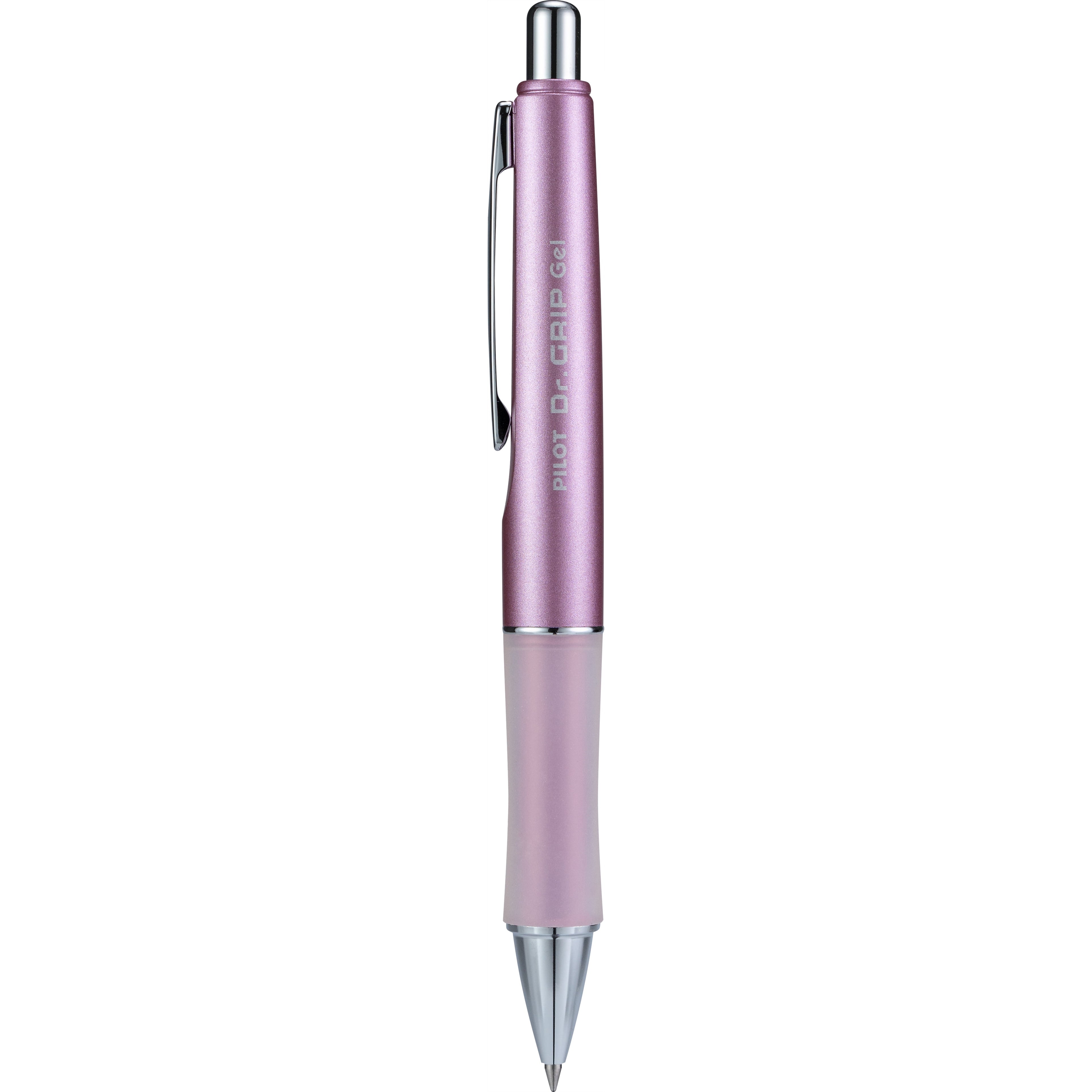 Pilot Dr. Grip Limited Gel Rollerball Pen, Fine Point, 0.7 mm, Mauve Barrel, Black Ink, 1 Count