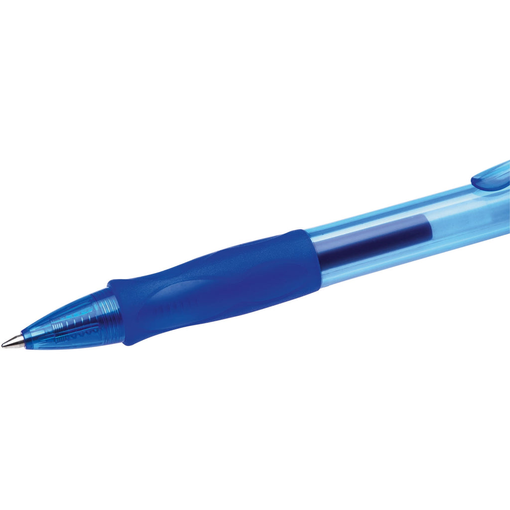 BIC Gelocity Original Retractable Gel Pens, Medium Point (0.7 mm), Blue, 2-Count