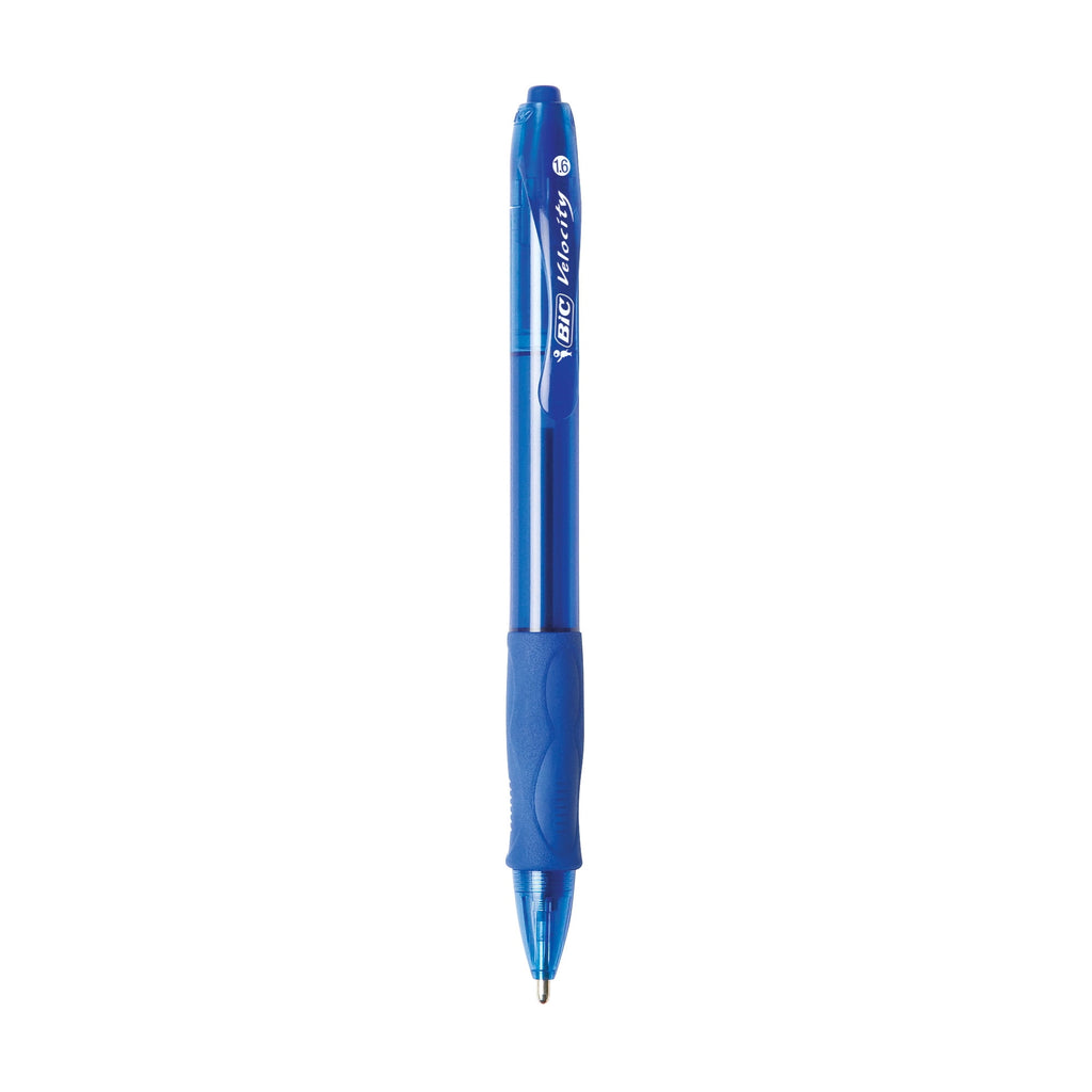 BIC Glide Retractable Ball Point Pen, Bold Point, 1.6mm, Blue Ink, 4 Count