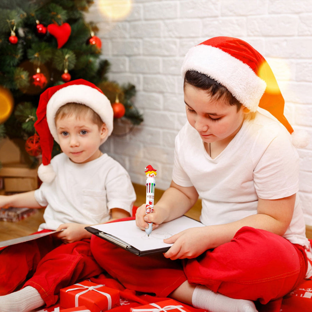Office Supplies Under 1$! New Style Cute 10 Colors Christmas Press Ballpoint Pen, 1PC Cute Christmas Pen Class Stationery Prize