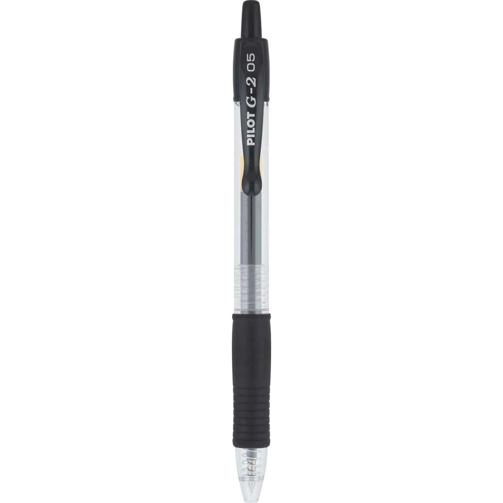 Pilot G2 Retractable Gel Pens, Extra Fine, Black, 2 Count
