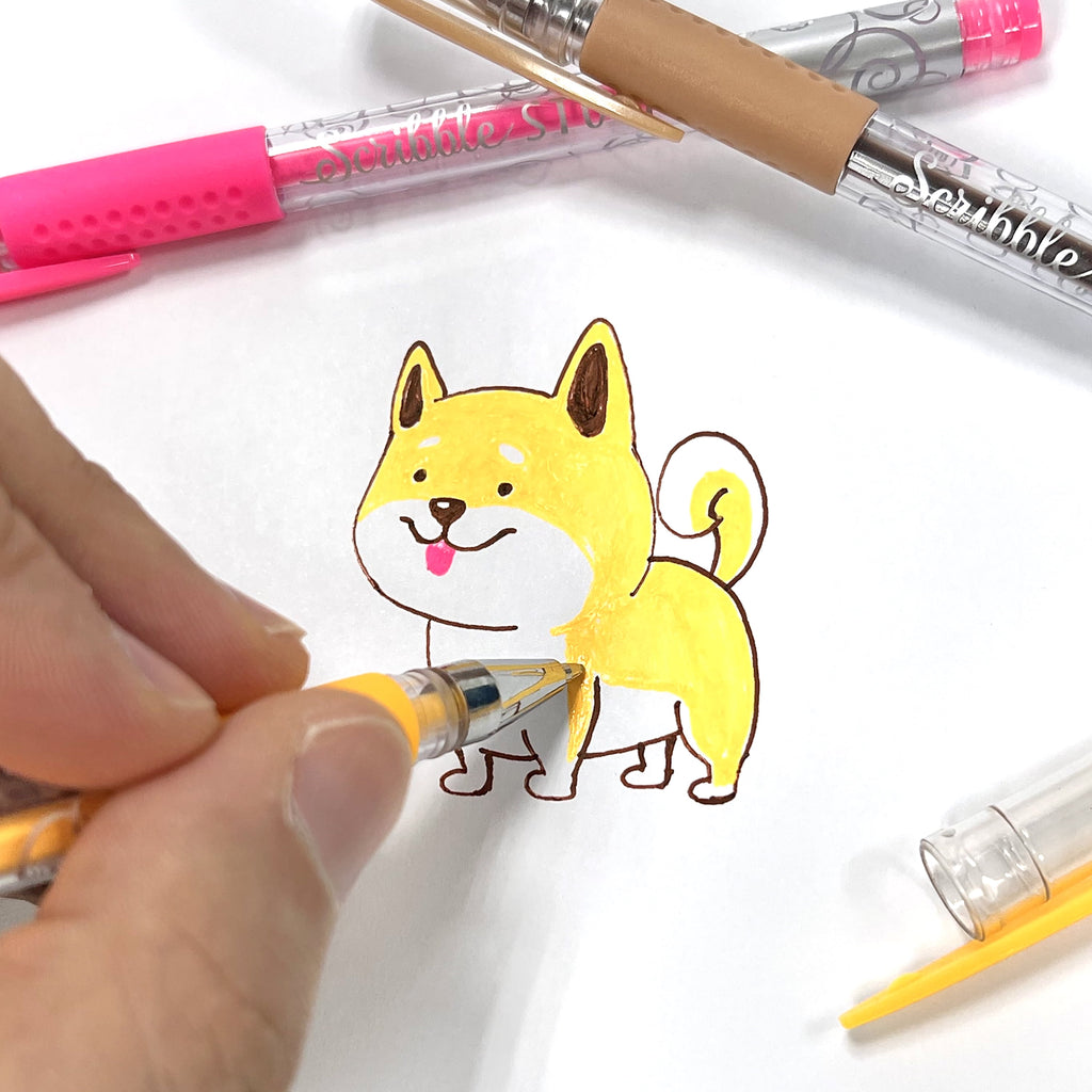 Scribble Stuff 30ct Scented Gel Pens, 30 Unique Colors Scented with Citrus, Florals and Sea Breeze.