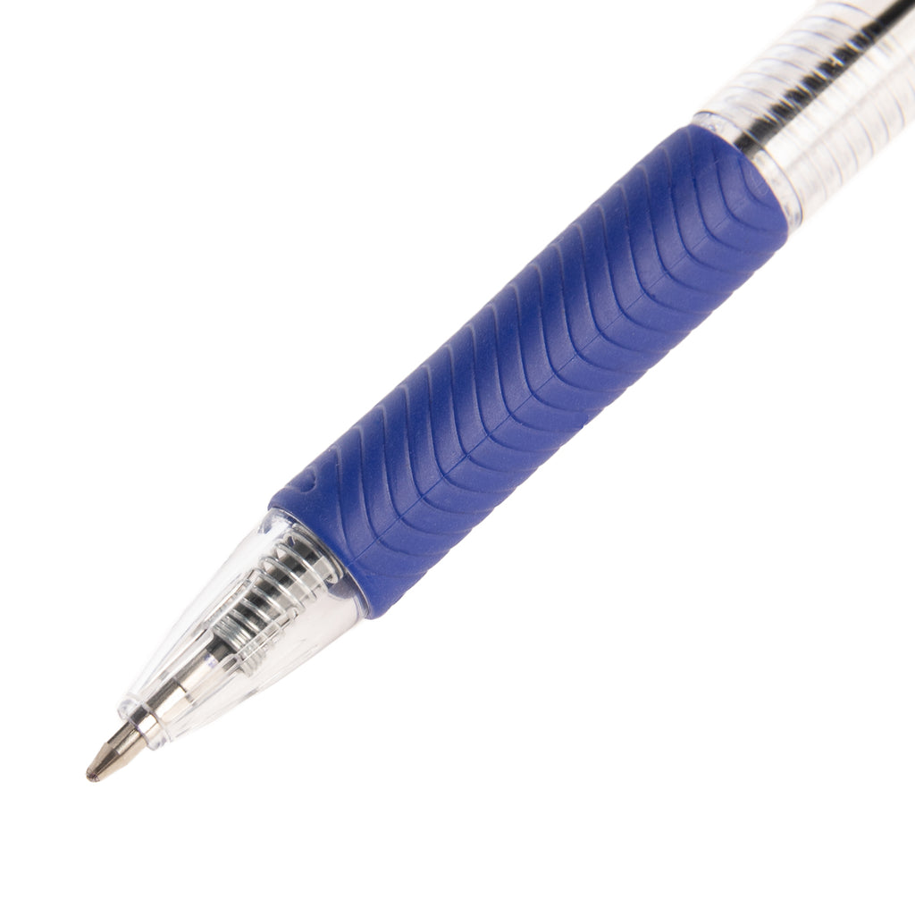 Simply Genius 20 Retractable Ballpoint Pens, Blue or Black Ink Medium Point