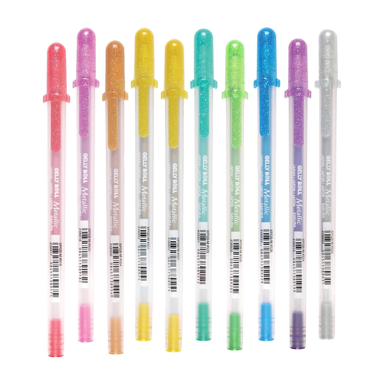 Sakura Gelly Roll Pen Set, 10 Metallic Colored Gel Pens