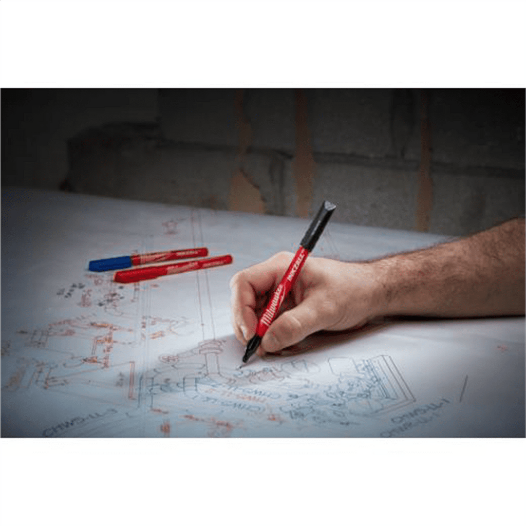 Milwaukee Tool 12PK INKZALL Black Ultra Fine Point Pen