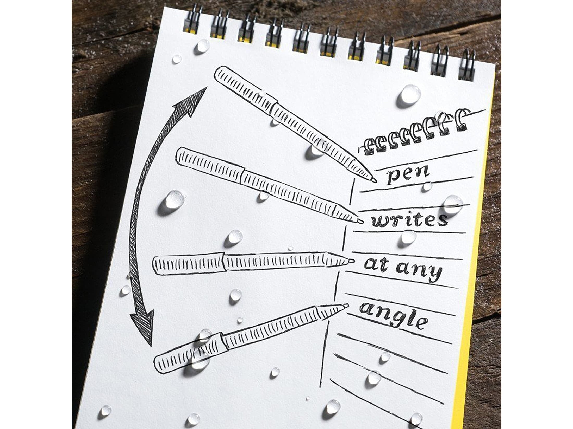 Rite in the Rain Clicker Pen Orange