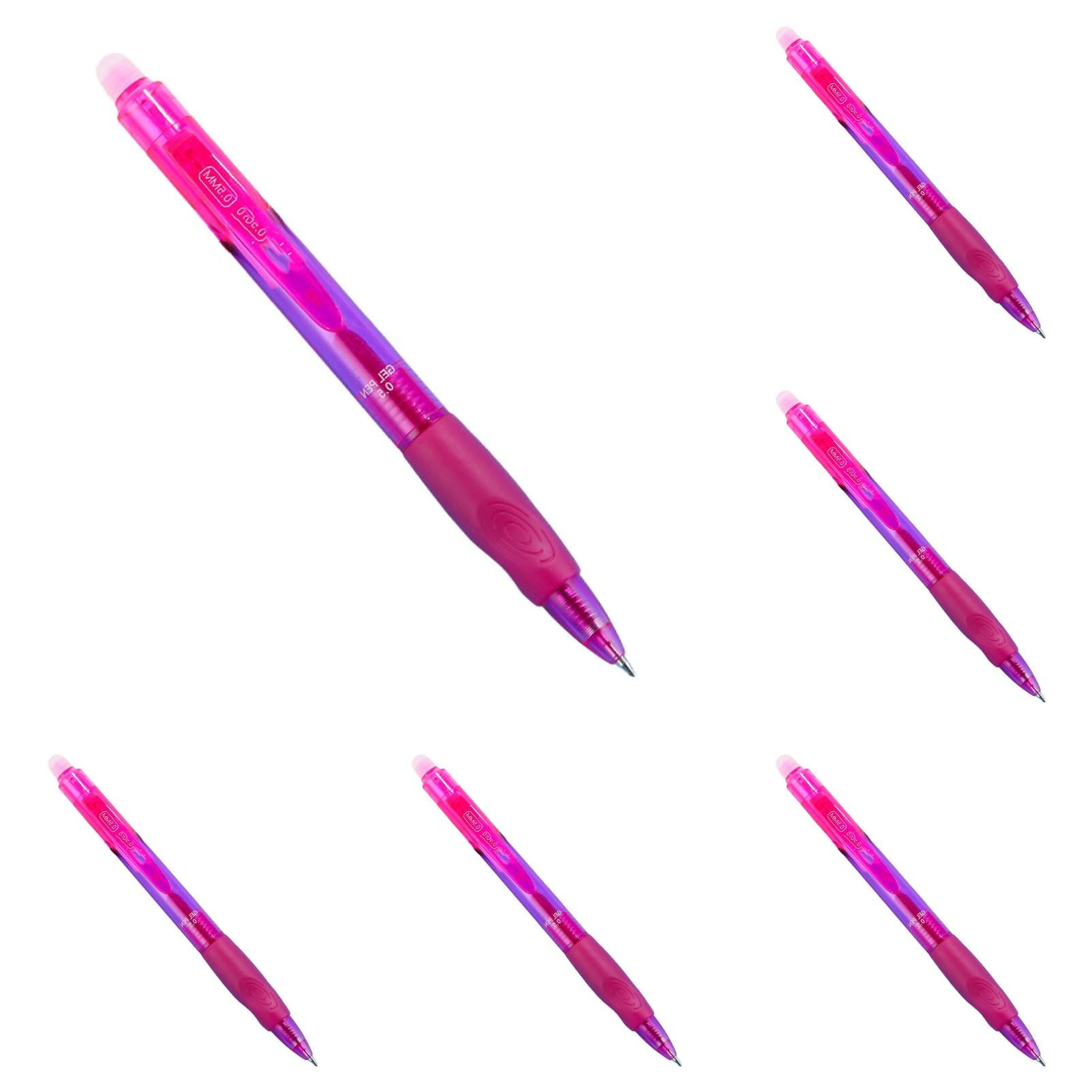 1-Pack Erasable Gel Pens | Retractable Click Design | 0.5mm Fine Point | Comfort Grip | for Writing, Drawing & Sch_ool/Office Use, Blue