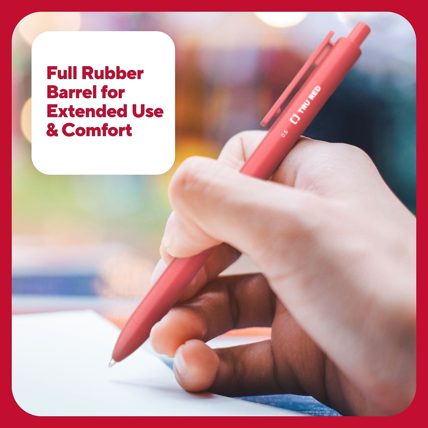 TRU RED Retractable Quick Dry Gel Pens Fine Point 0.5mm Asst TR54491