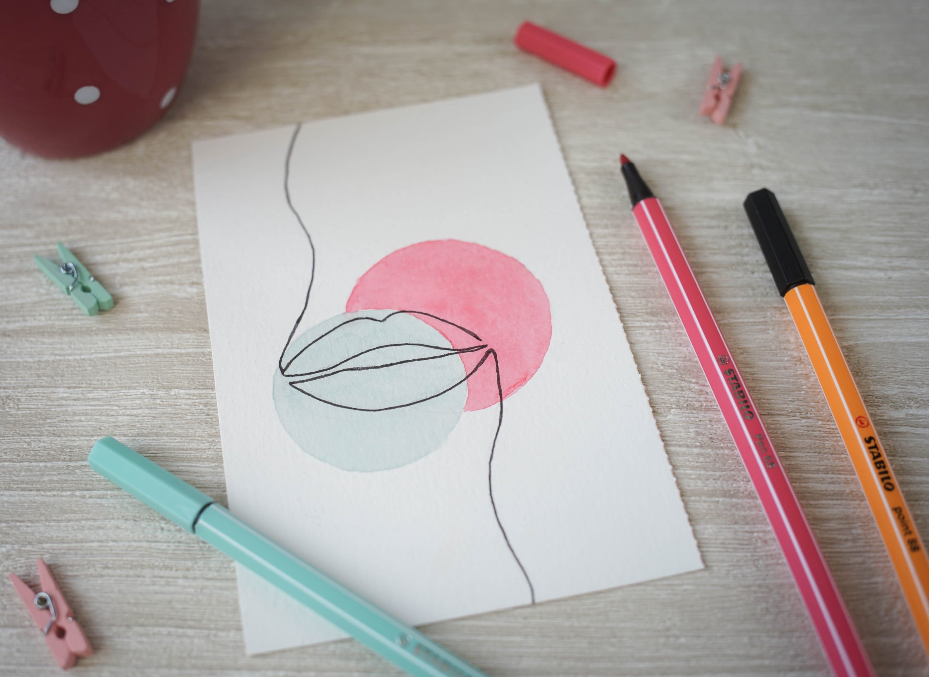 STABILO Pen 68 Wallet, 6-Color, Neon