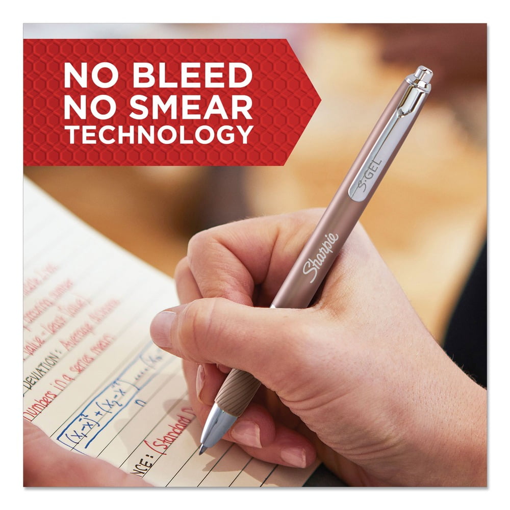 Premium Metal Barrel Pen Medium 0.7 mm, Black Ink, Champagne Barrel, Dozen