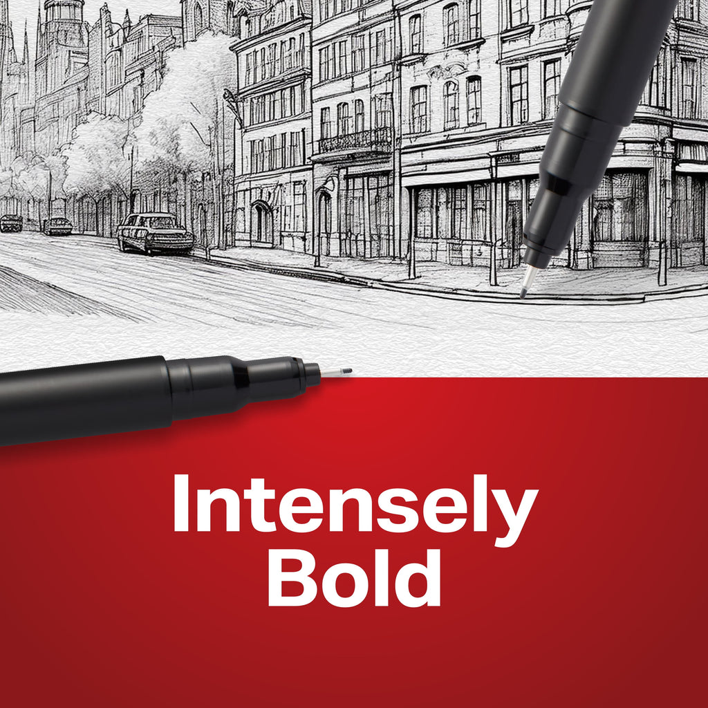 Sharpie Pens, Felt Tip Pens, Fine Point (0.4mm), Black, 2 Count