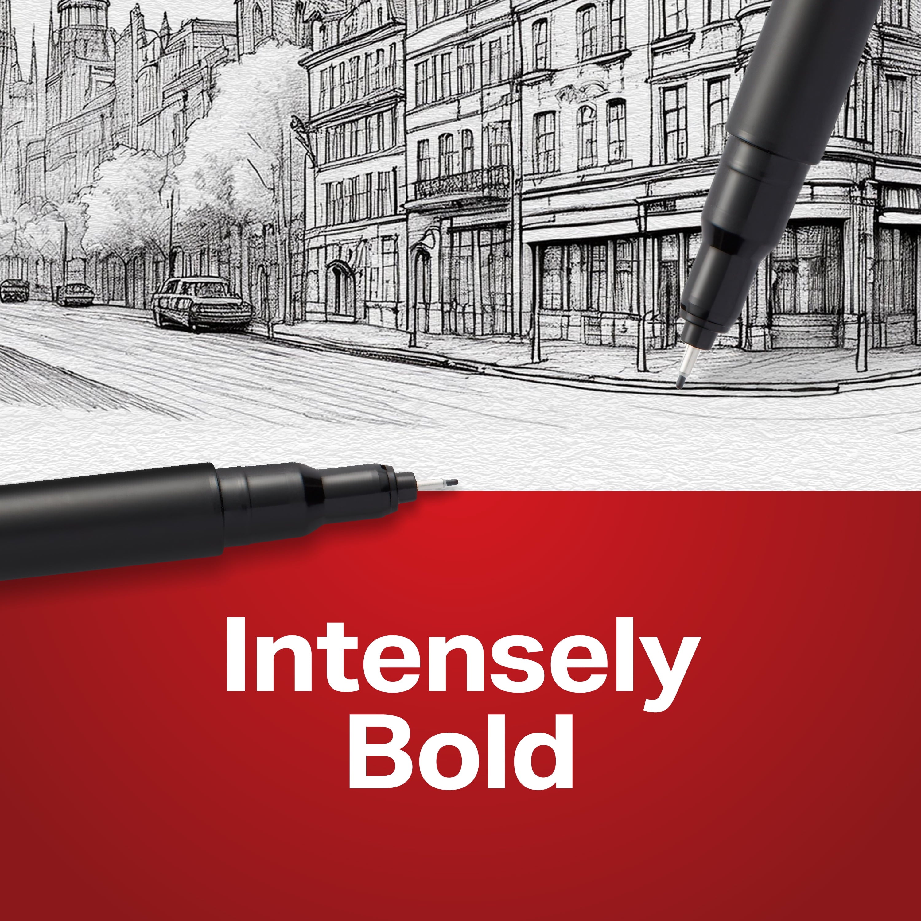 Sharpie Pens, Felt Tip Pens, Fine Point (0.4mm), Black, 2 Count