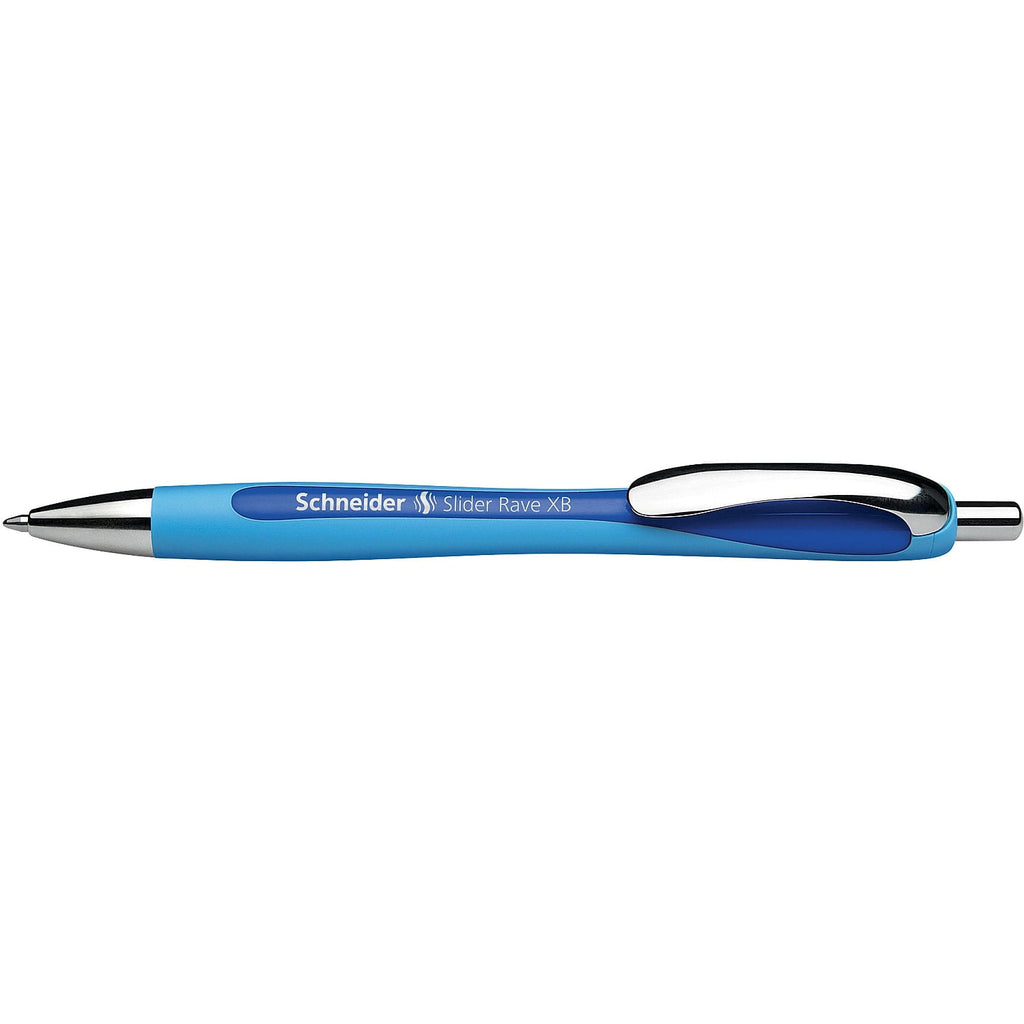 Schneider Slider Rave XB Retractable Ballpoint Pen Extra Bold Point Blue Ink 5/Box (PSY132503)