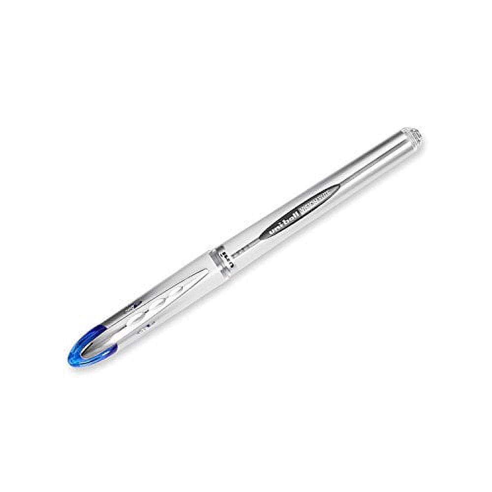 uniball Vision Elite Roller Ball Pen,Blue Ink, Bold 4 Pens Per Order (69024)