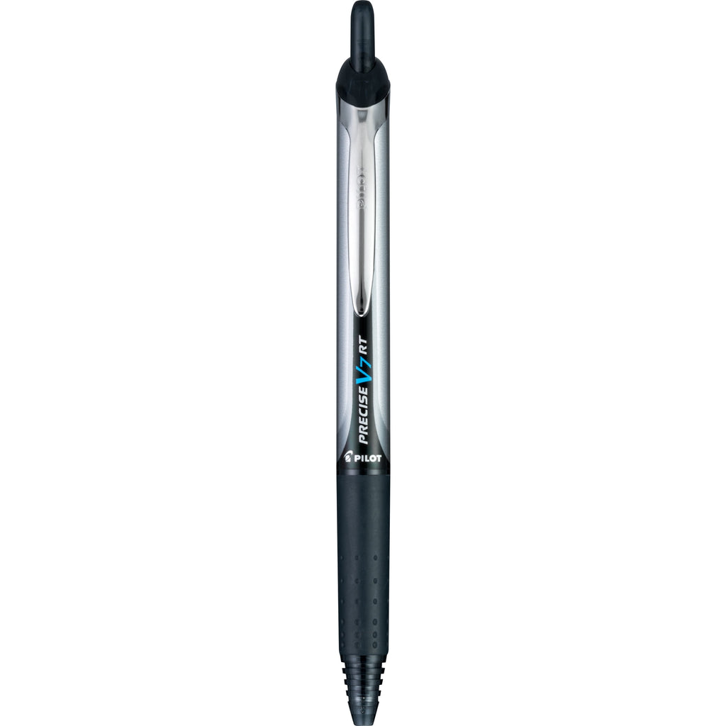 Pilot Precise V7 Retractable Rolling Ball Pens, Fine Point, 0.7mm, Black Ink, 2 Pack