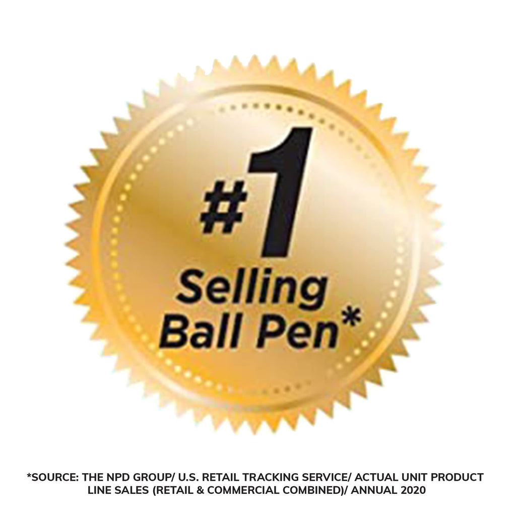 BIC Round Stic Xtra Life Ball Pen, Medium Point (1.0 mm), Black, 10-Count