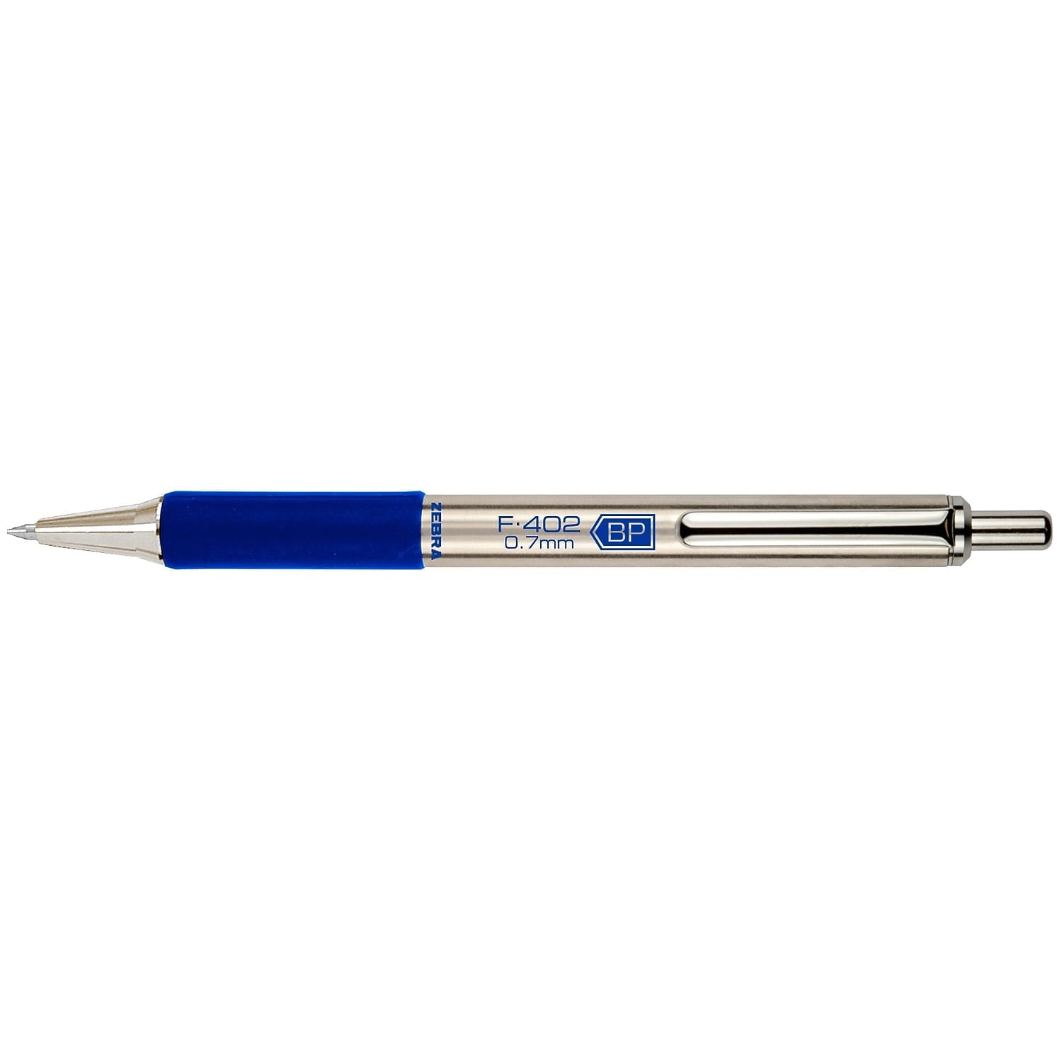 Zebra F-402 Ballpoint Retractable Pen Blue Ink Fine 2/Pack 29222
