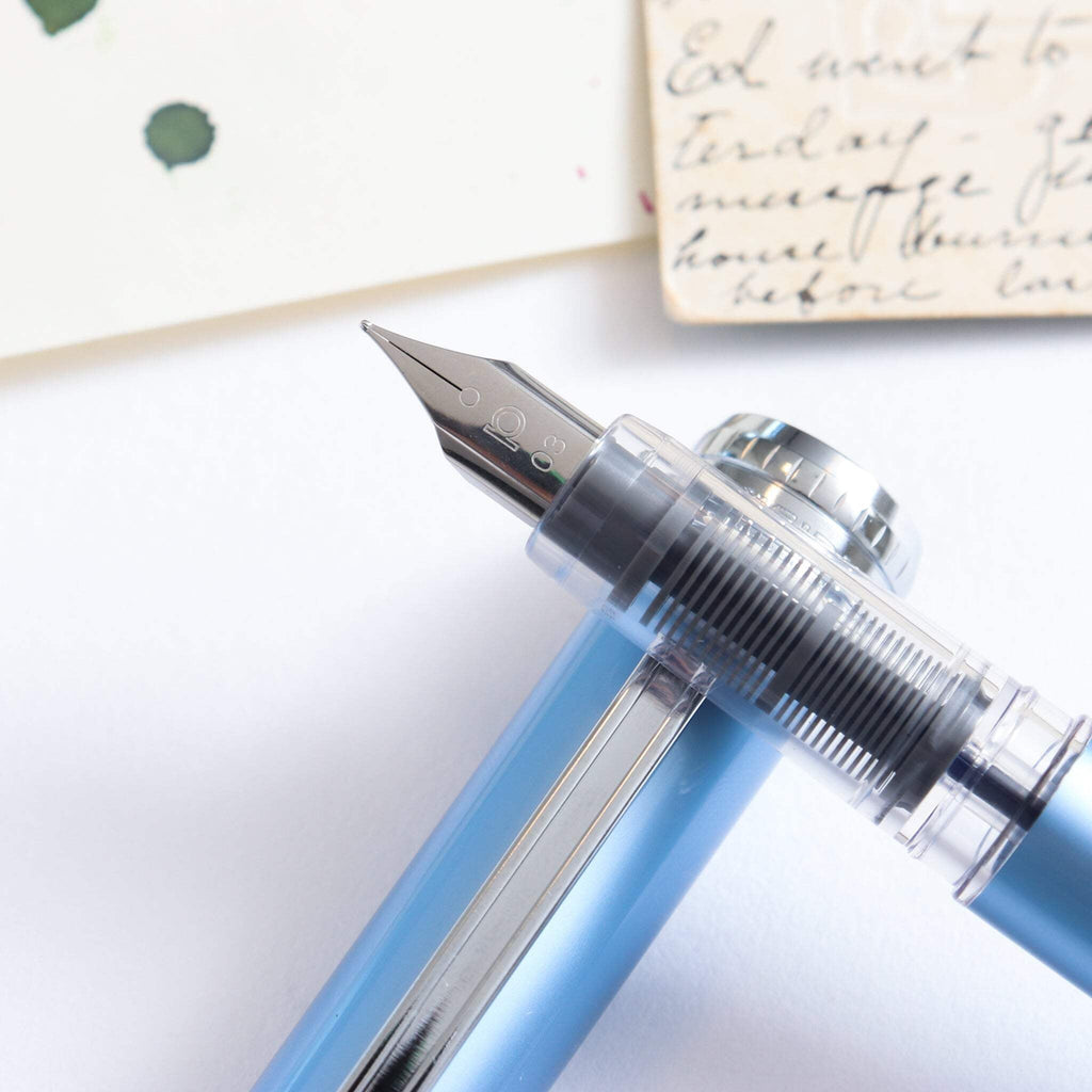 Platinum Plaisir Fountain Pen - Frosty Blue