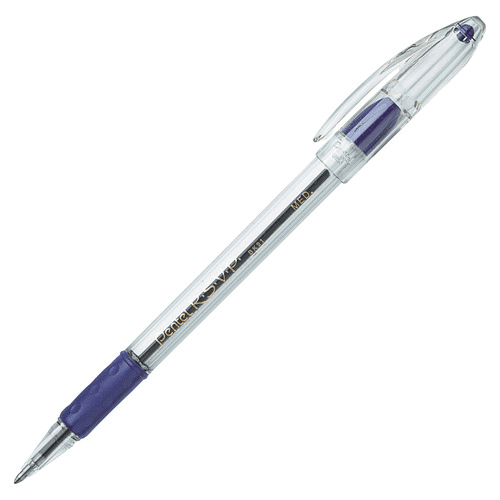 Pentel R.S.V.P. Ballpoint Pen, Medium Line, Violet Ink, 5 Pack (BK91BP5V)