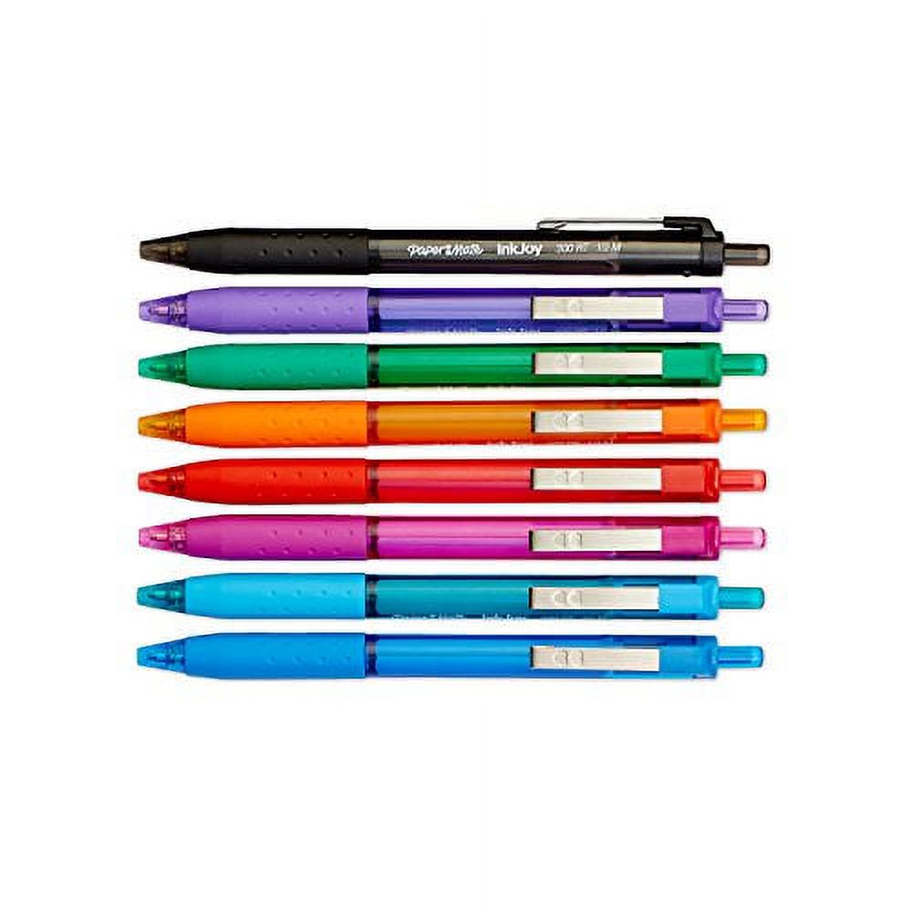 Paper Mate InkJoy 300RT Retractable Ballpoint Pens, Medium Point, Assorted Colors, 8 Count