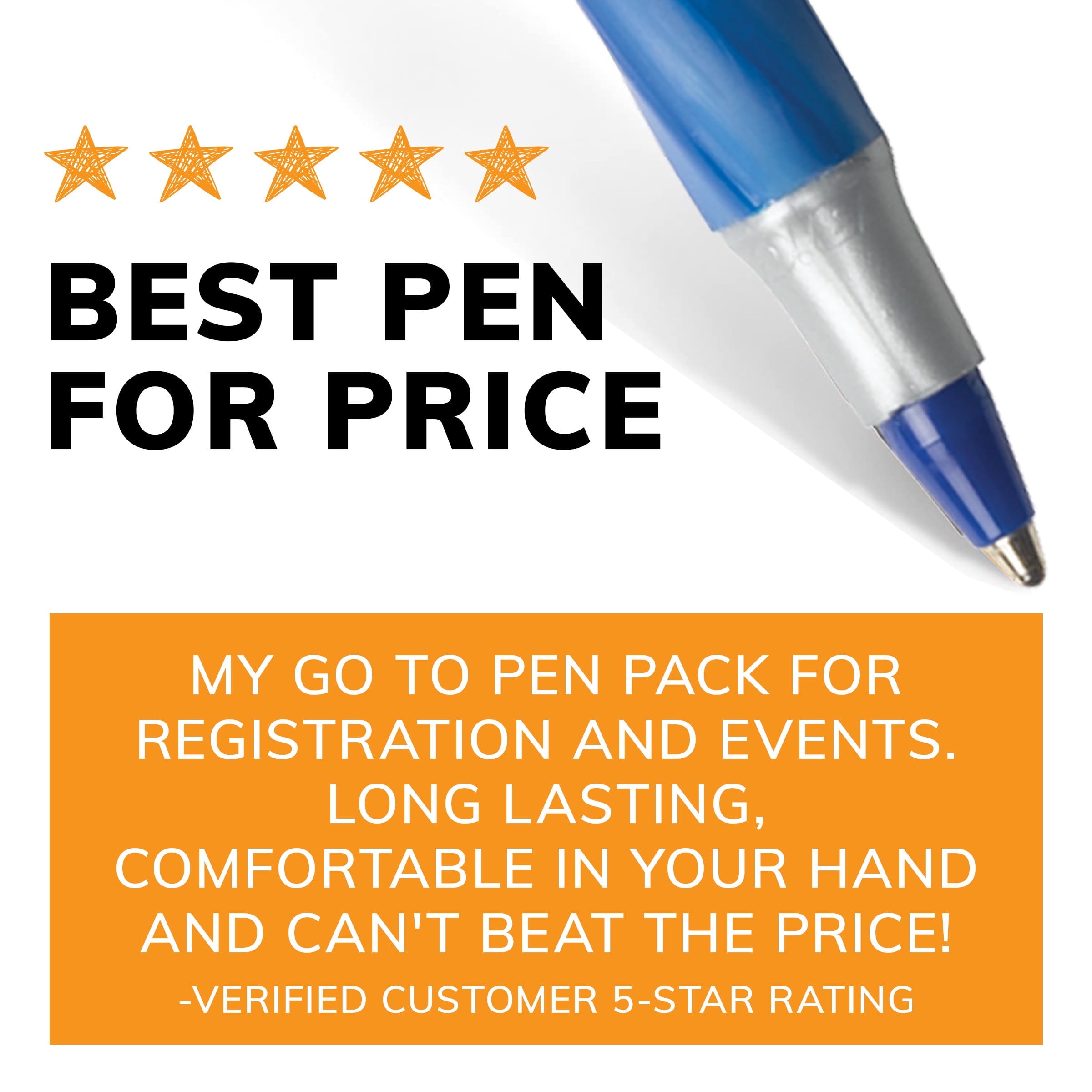 BIC Round Stic Grip Xtra Life Ball Pen, Medium Point (1.2mm), Assorted, 36-Count