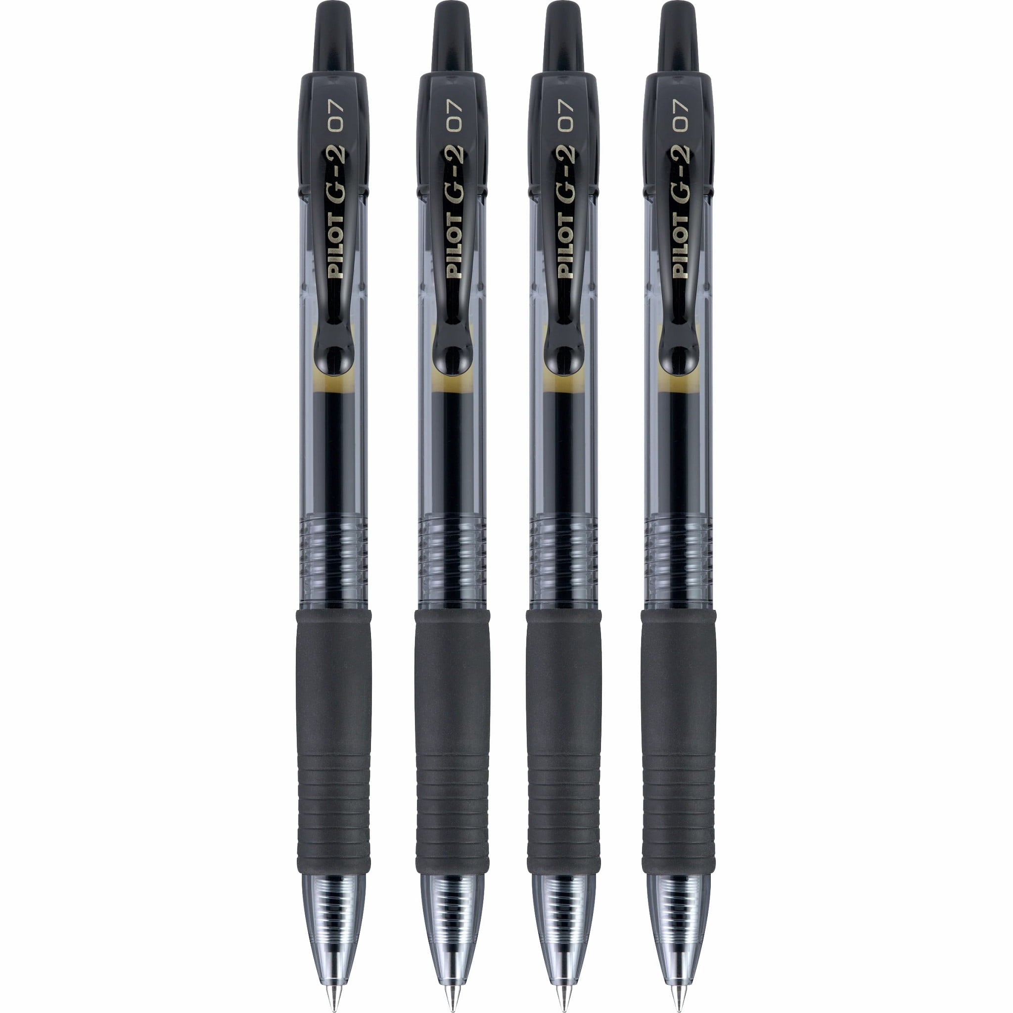 Pilot G2 Premium Retractable Gel Ink Pens, Fine Point, Black Ink, 4 Count