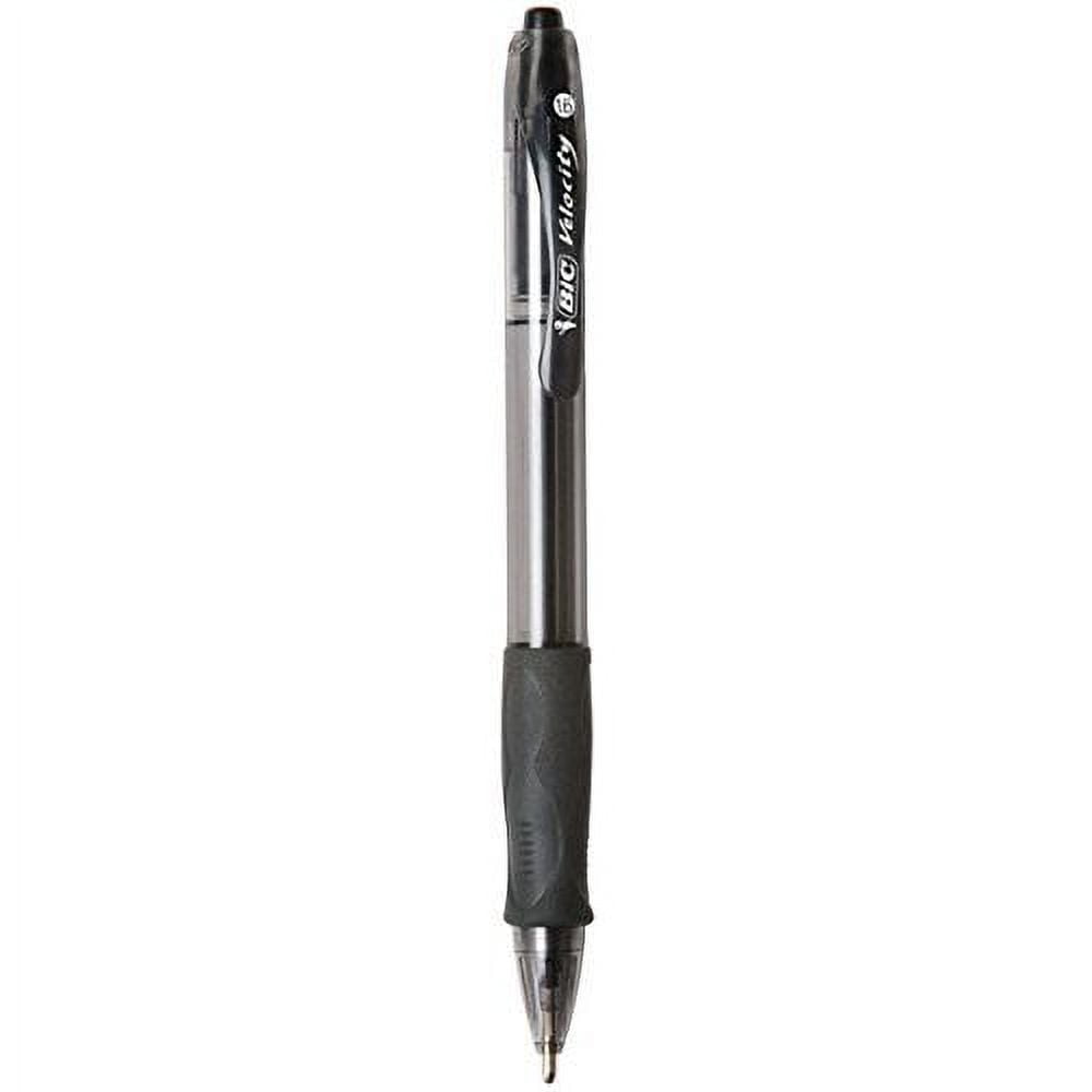 BIC Velocity Bold Retractable Ball Pen Bold Point (1.6mm) Black 2-Count