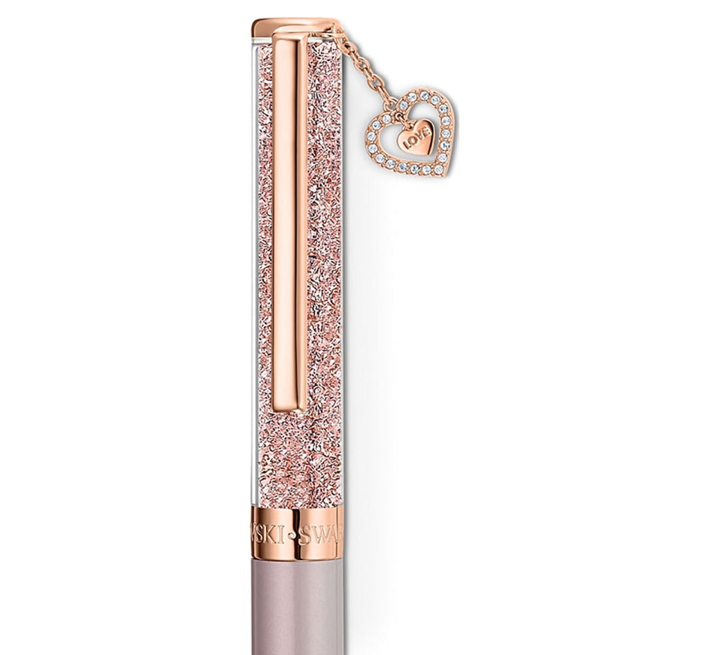 Swarovski Crystalline Heart Ballpoint Pen (White/Rose Gold Plated) 5527536