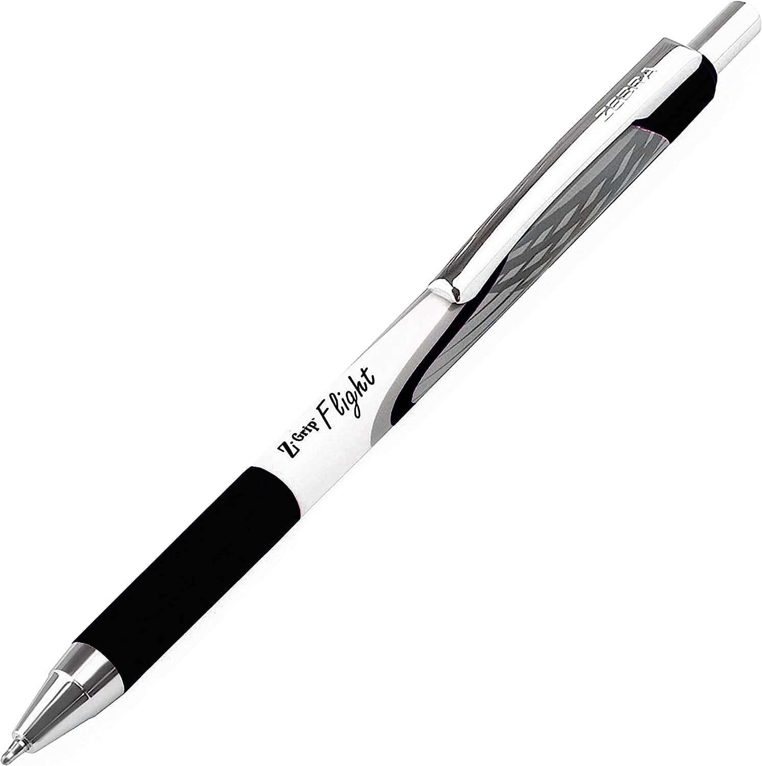 Zebra Classic Z-Grip Flight Ballpoint Pens - 1.2mm - Black and Violet - Pack of 6
