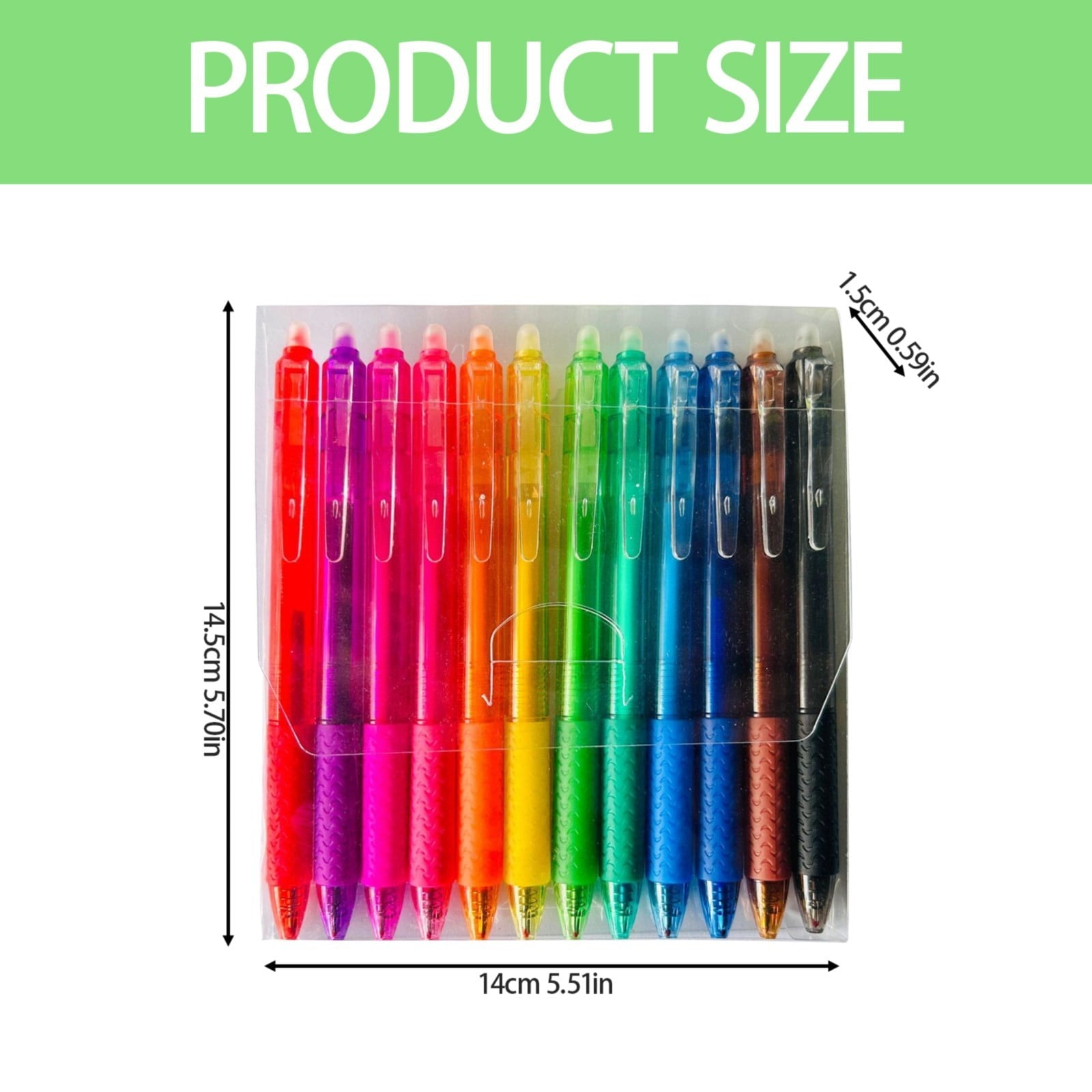 Xechzx Erasable Pens Clearance!12 Pack Retractable Erasable Gel Pens Clicker Fine Point 0.7Mm, Make Mistakes Disappear Comfort Grip for Drawing Writing Planner,12 Assorted Colors