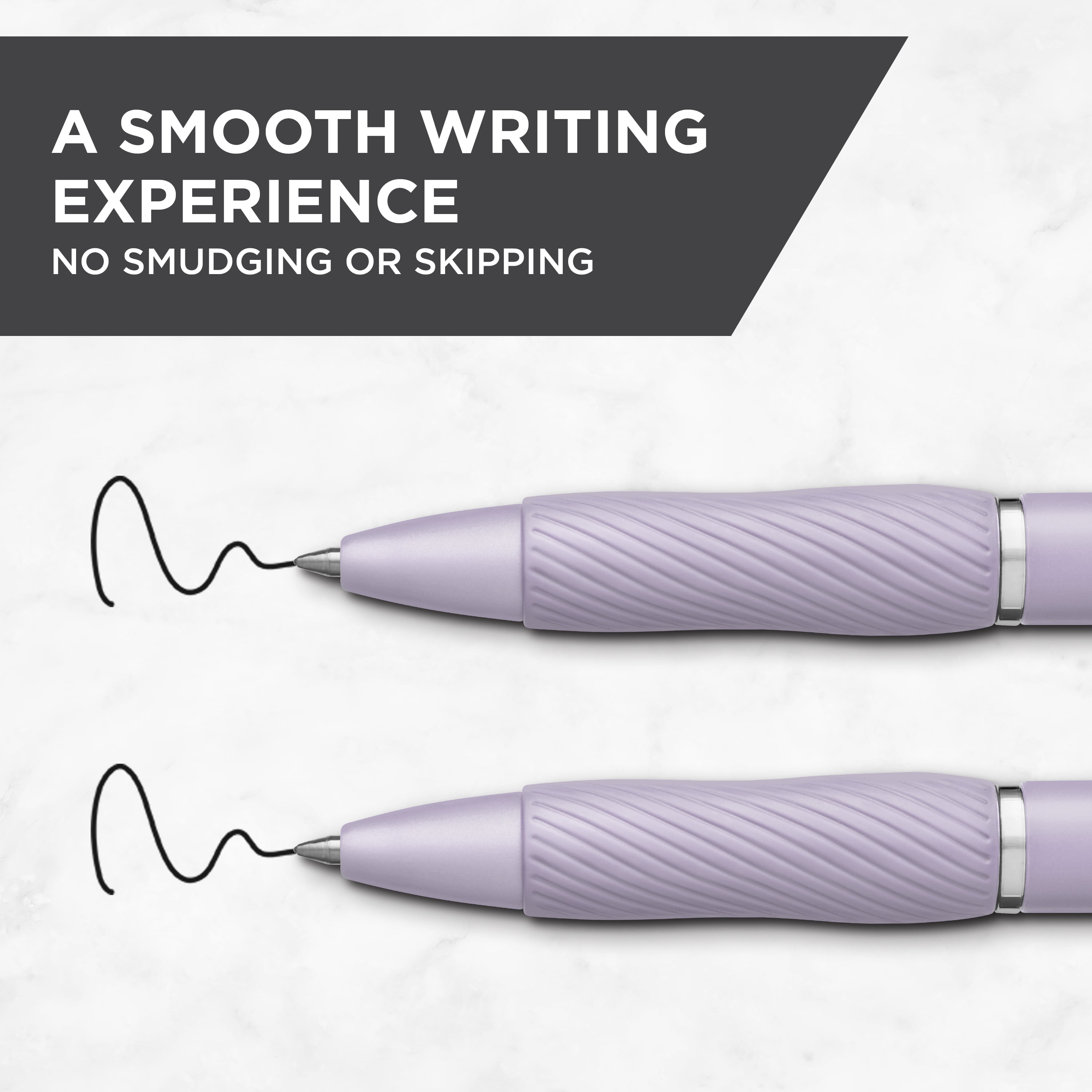 Sharpie S-Gel Pens, Medium Point (0.7mm), Violet Barrel, Black Ink, 4 Count