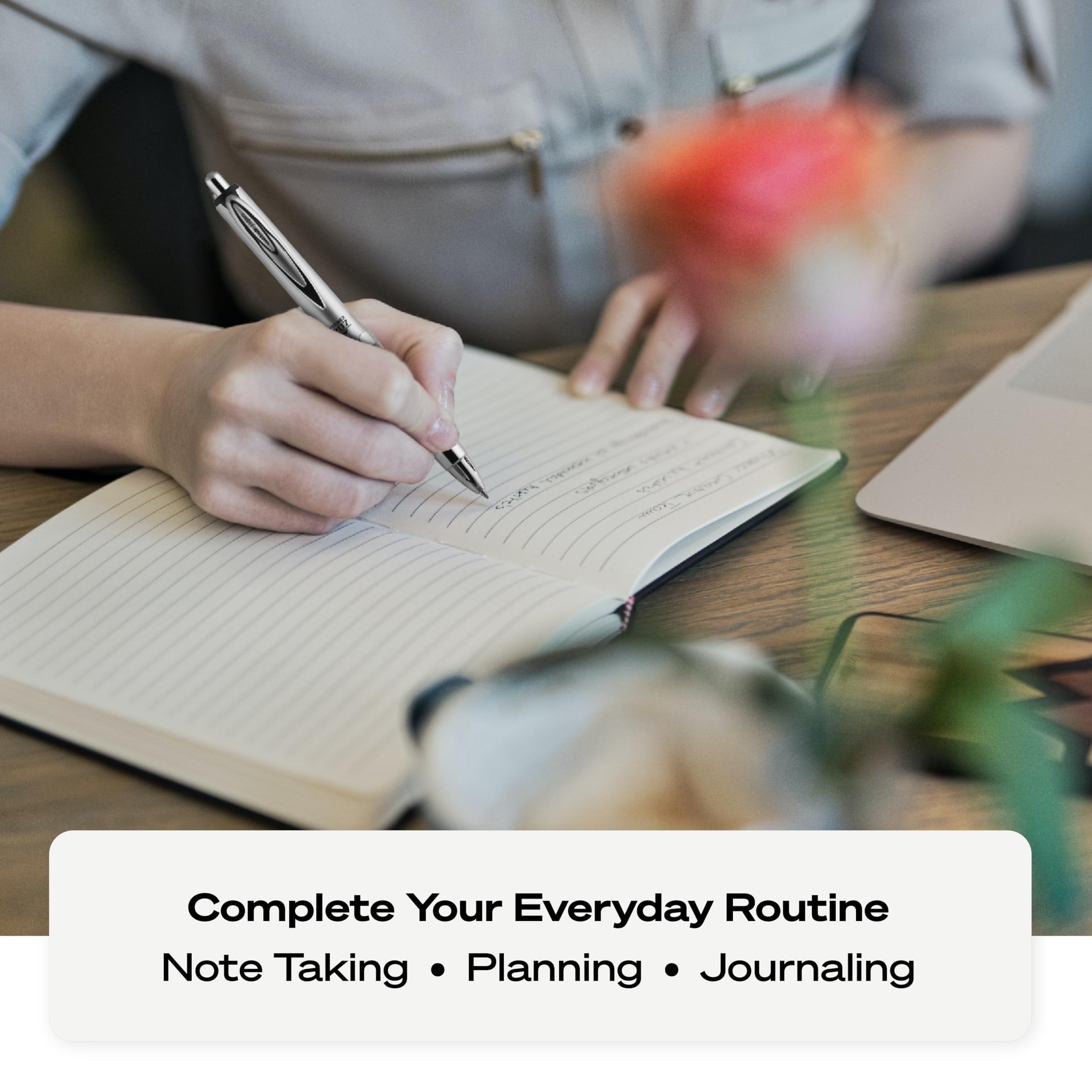 Signo Uni-Ball Premier Retractable Gel Roller Ball Pen, Black 1 ea