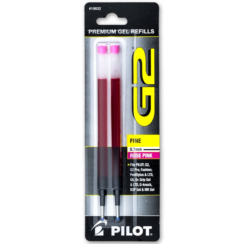 Pilot G2 07 18349 Pens & Refills, Rose Pink Gel Ink, 0.7mm Fine
