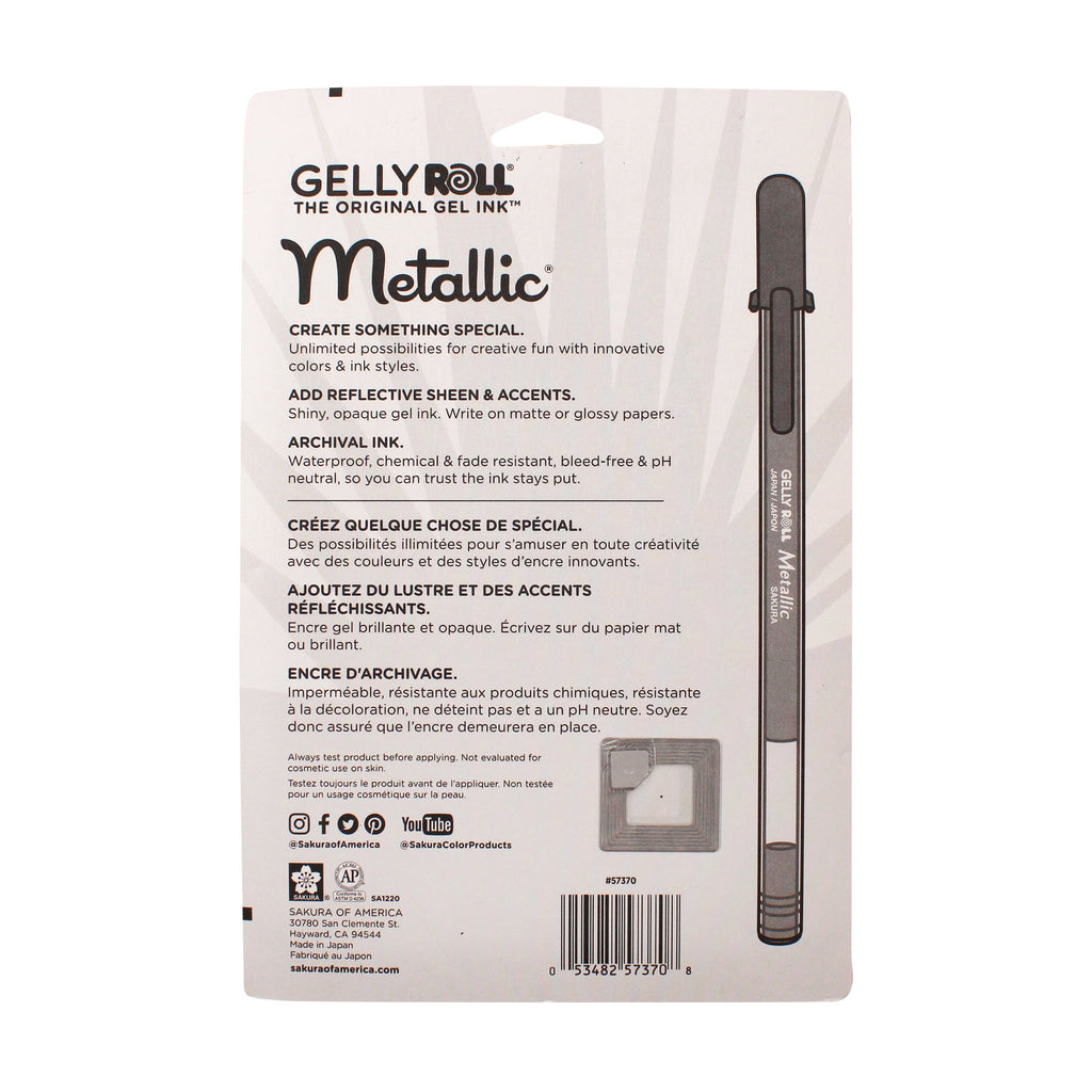 Sakura Gelly Roll Pen Set, 10 Metallic Colored Gel Pens