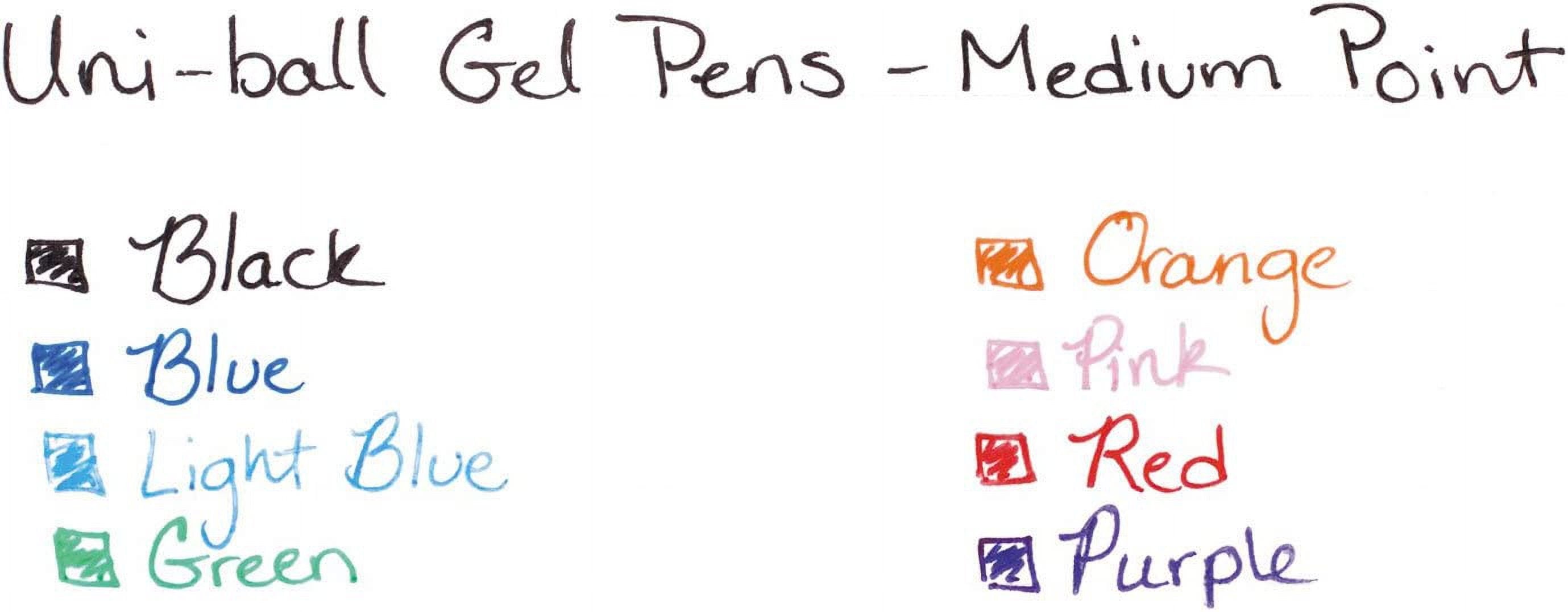 uni-ball 207 Retractable Gel Pens, Medium Point, 0.7 mm, Assorted Ink Colors, 8 Count