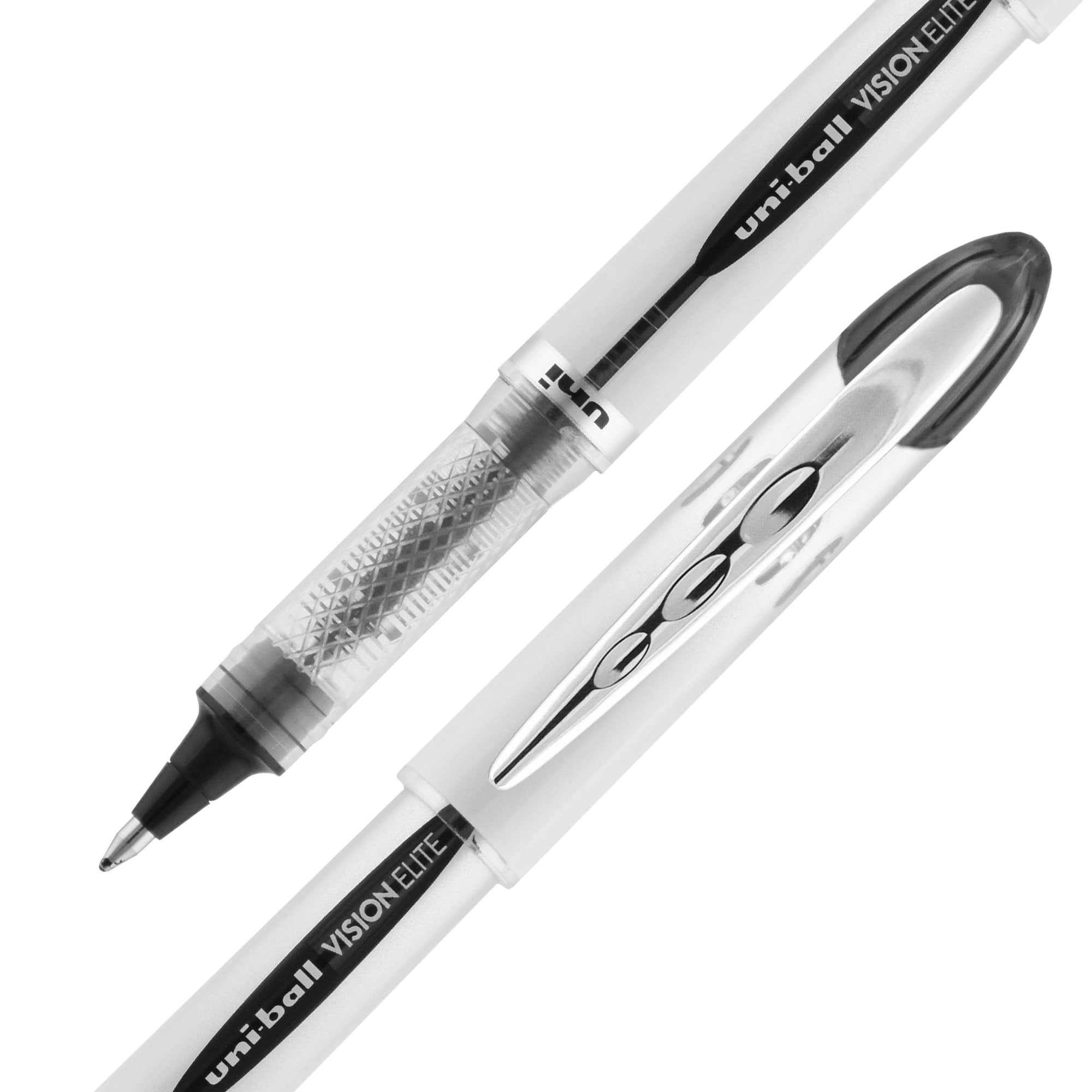 uniball Vision Elite Rollerball Pens, Bold Point (0.8mm), Black, 4ct
