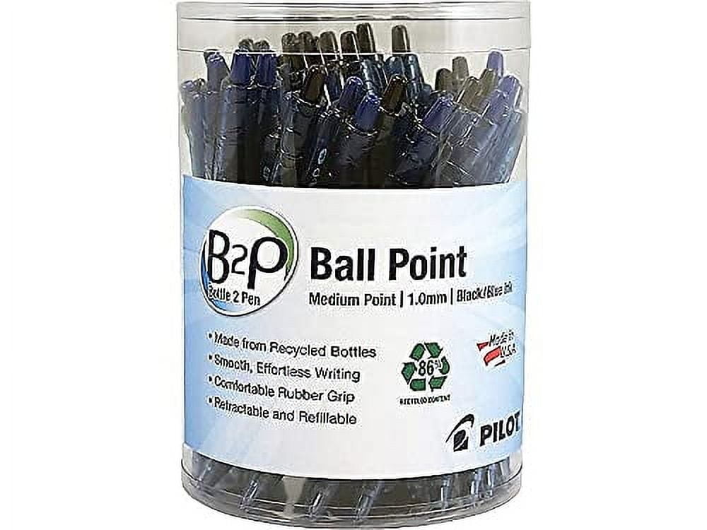 Pilot B2p Bottle-2-Pen Recycled Ballpoint Pen, Retractable, Medium 1 Mm, Assorted Ink And Barrel Colors, 36/pack