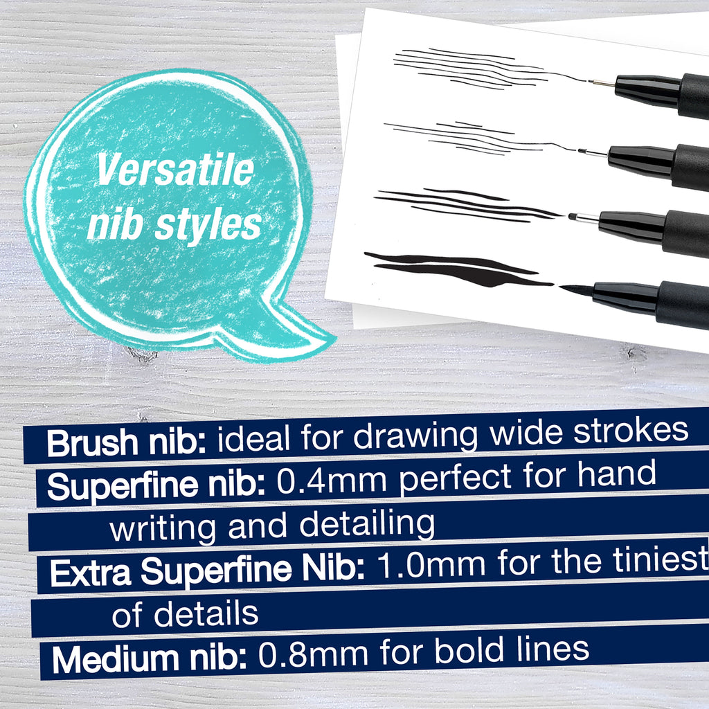 Faber-Castell Essential Pitt® Artist Pens - Black- Beginner for Adults
