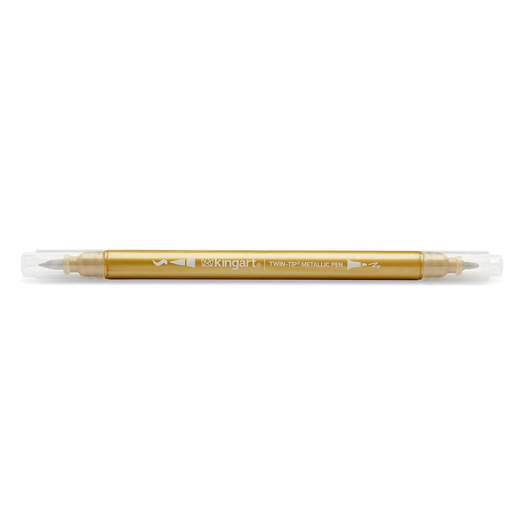 KINGART Twin-Tip Metallic Pens, 10 Count