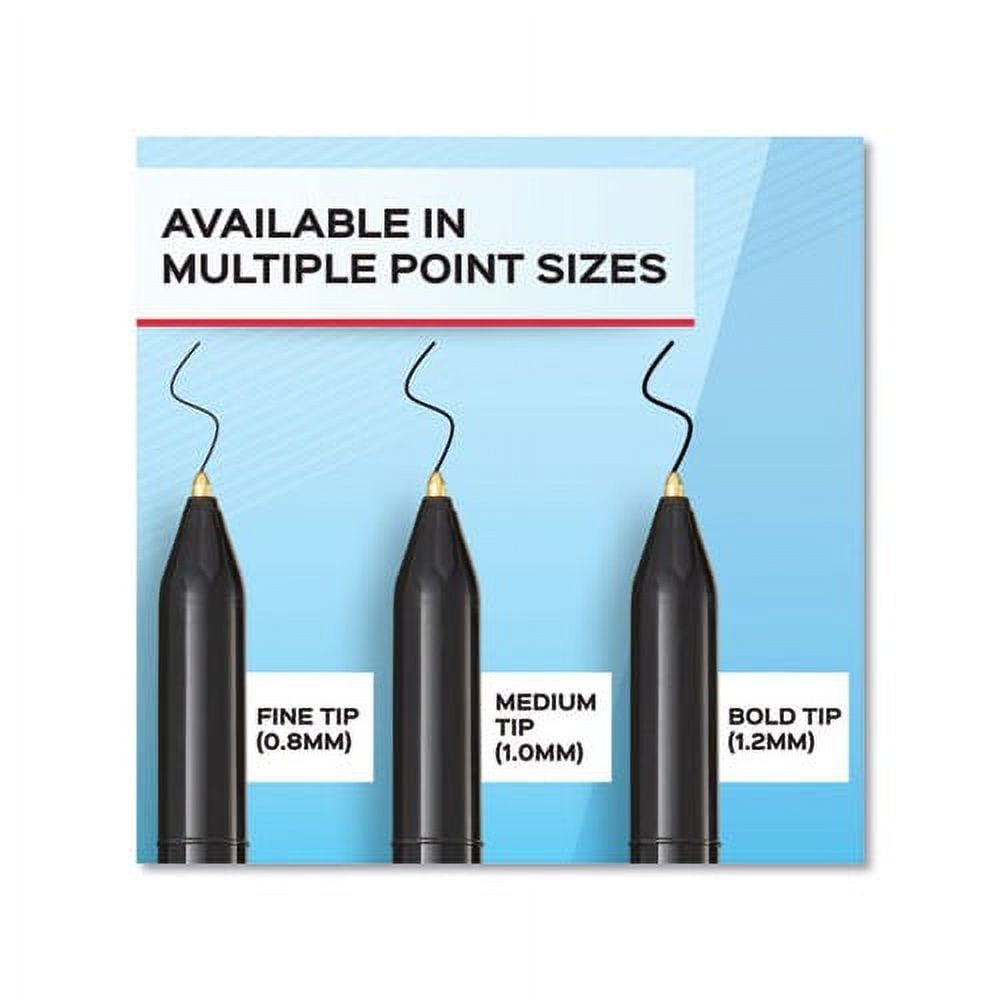 Write Bros. Ballpoint Pen Bold 1.2 mm, Blue Ink/Barrel, Dozen