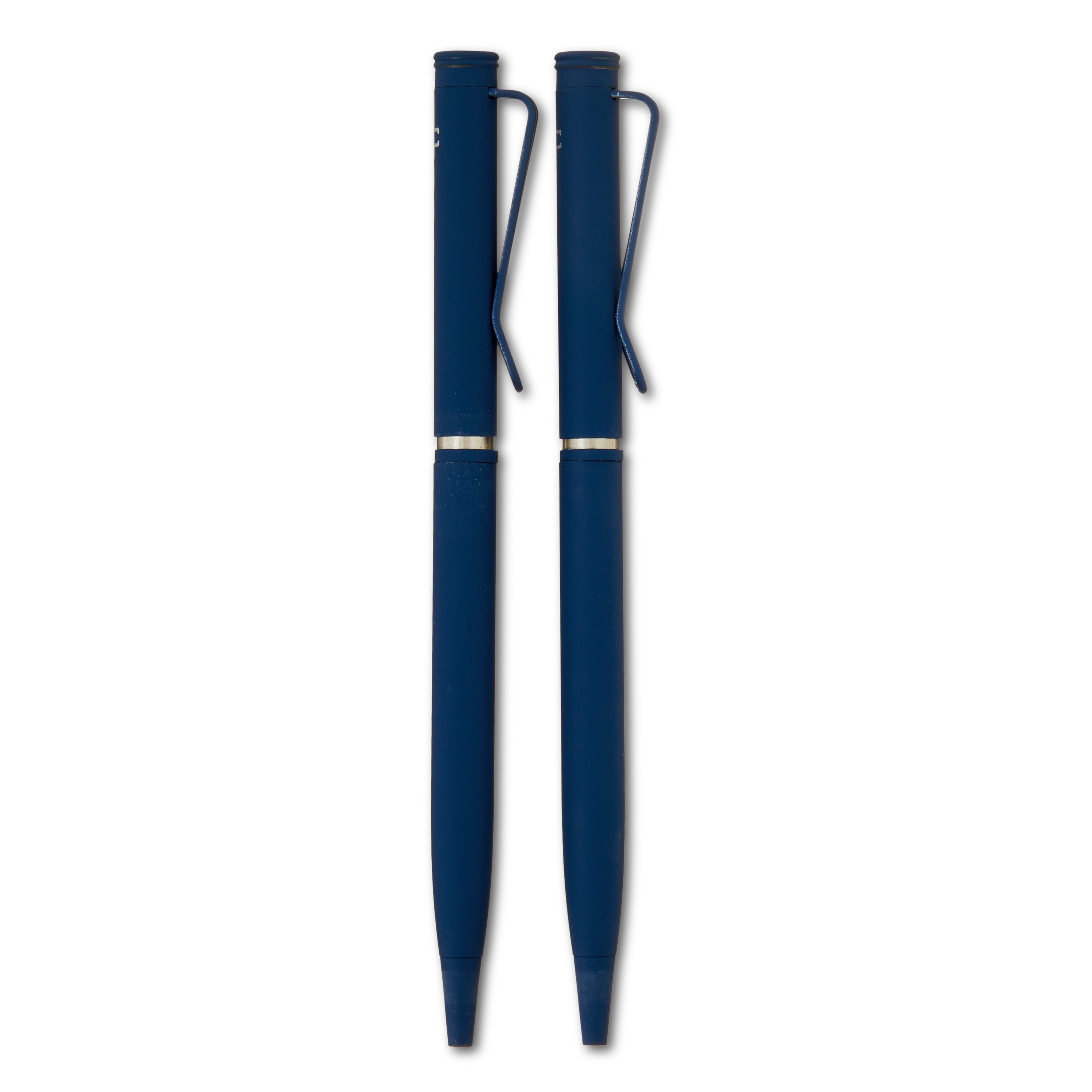 (4 pack) Pen+Gear Twist Ballpoint Hybrid Ink Pens, 1.0mm, Medium Point,  Blue Ink, 2 Count