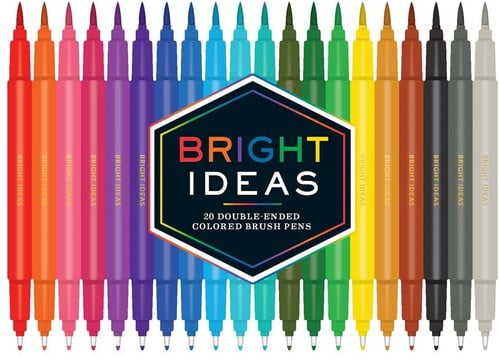 Bright Ideas: Bright Ideas: 20 Double-Ended Colored Brush Pens: (Dual Brush Pens, Brush Pens for Lettering, Brush Pens with Dual Tips) (Other)